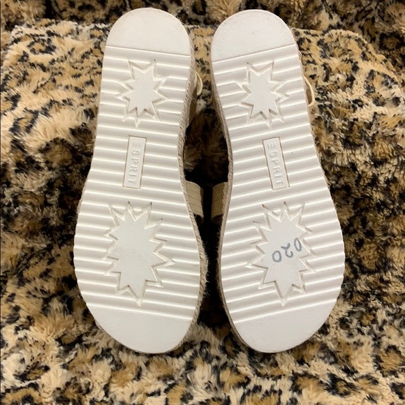 SALE❤️NWT ESPIRIT Raffia Platform Espadrille - Picture 3 of 4